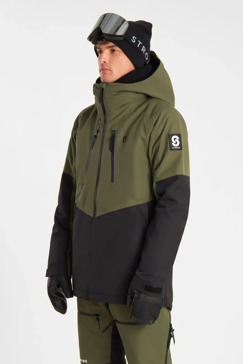 Veste de ski Lynx Olive Green – Hommes – Image 3