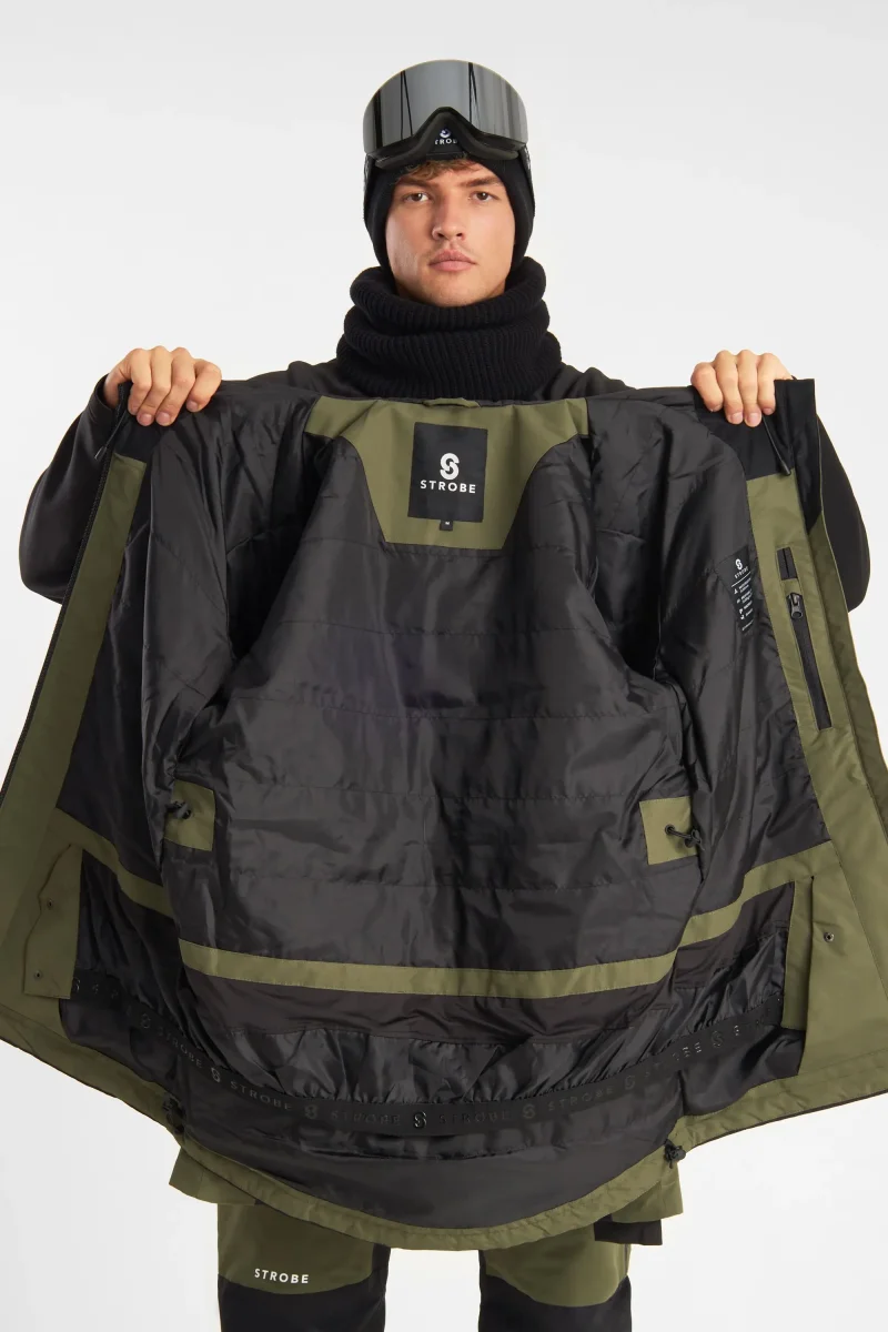 Veste de ski Lynx Olive Green – Hommes – Image 9