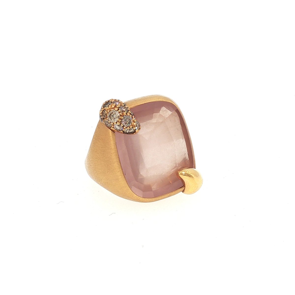 Bague Pomellato Ritratto en Or Rose Quartz Rose – Image 9